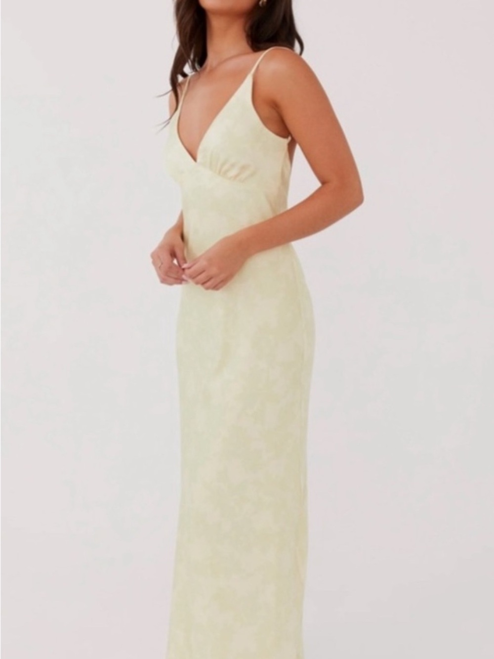 Peppermayo Butter Yellow Silk Sorrento Sun Maxi Dress- NWT